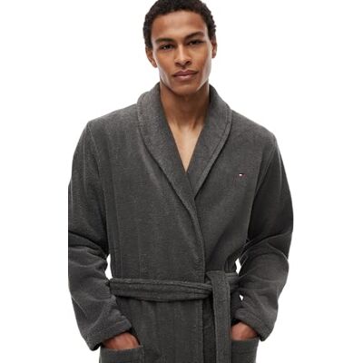 Tommy Hilfiger Pánský župan bavlna, Šedá, XL Tommy Hilfiger Pánský župan bavlna, Šedá, XL
