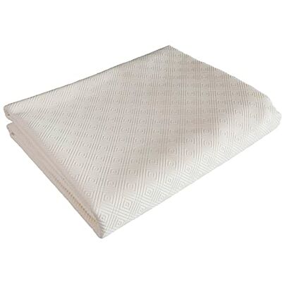 Venilia Chránič stolu Bulgomme oválný, ubrus, protiskluzový tlumící nárazy snadná údržba, nepropouští tekutinu, PVC polyester, bílý, 135 x 220 cm Venilia Chránič stolu Bulgomme oválný, ubrus, protiskluzový tlumící nárazy snadná údržba, nepropouští tekutinu, PVC polyester, bílý, 135 x 220 cm