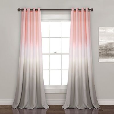 Lush Decor Závěsy Umber Fiesta, zatemnění prostoru, sada okenních panelů pro obývací pokoj, jídelnu, ložnici (pár), 132,1 cm Š x 213,4 cm L, tvářenka a šedá, 2 kusy Lush Decor Závěsy Umber Fiesta, zatemnění prostoru, sada okenních panelů pro obývací pokoj, jídelnu, ložnici (pár), 132,1 cm Š x 213,4 cm L, tvářenka a šedá, 2 kusy