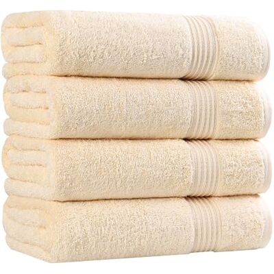 Superior Badehandtuchset, Baumwolle, kanariengelb, 4-teilig Superior Badehandtuchset, Baumwolle, kanariengelb, 4-teilig