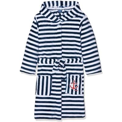 Playshoes Župan Boys Fleece Ringel Maritim, modrý (námořnická / bílá 171), 134/140 Playshoes Župan Boys Fleece Ringel Maritim, modrý (námořnická / bílá 171), 134/140