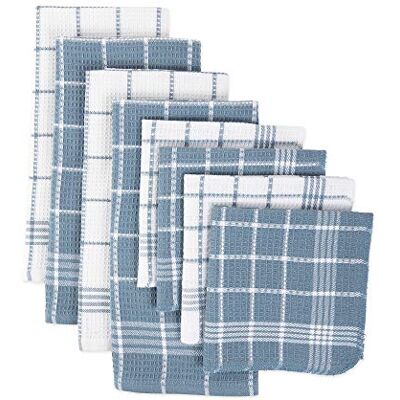 DII J&M Home Fashions Sada froté ručníků do kuchyně Assorted modrá DII J&M Home Fashions Sada froté ručníků do kuchyně Assorted modrá