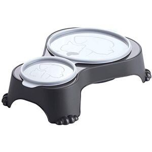 Rotho MyPet Sally dvojitá miska s víkem, umělá hmota (PP) bez BPA, antracit, 1 l + 0, 28 l (32,0 x 23,7 x 7,0 cm) Rotho MyPet Sally dvojitá miska s víkem, umělá hmota (PP) bez BPA, antracit, 1 l + 0, 28 l (32,0 x 23,7 x 7,0 cm)