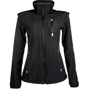 HKM 5273 Softshellová bunda Sport, dámská dívčí bunda bunda bunda do deště s kapucí, černá (černá), XXL HKM 5273 Softshellová bunda Sport, dámská dívčí bunda bunda bunda do deště s kapucí, černá (černá), XXL