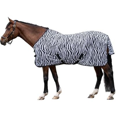HKM 4668 deka proti mouchám zebra s křížovým popruhem, deka na koně deka na pastvu, 165 HKM 4668 deka proti mouchám zebra s křížovým popruhem, deka na koně deka na pastvu, 165