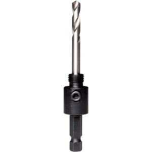 Starrett A1 děrovky trn – 14–30 mm šroubovací závit šestihranný dřík s 6,35 mm vysokorychlostním pilotním vrtákem – rychloupínací trn Starrett A1 děrovky trn – 14–30 mm šroubovací závit šestihranný dřík s 6,35 mm vysokorychlostním pilotním vrtákem – rychloupínací trn