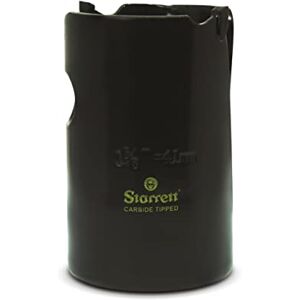 Starrett Hartmetall-bestückte Lochsäge MPH0158 Mehrzweck-TCT-Lochsäge für Holz-MDF-Kunststoff-Keramik-Wandfliesen 41 mm Starrett Hartmetall-bestückte Lochsäge MPH0158 Mehrzweck-TCT-Lochsäge für Holz-MDF-Kunststoff-Keramik-Wandfliesen 41 mm