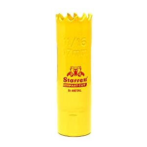 Starrett HSS bimetalová děrovací pila – FCH1016 rychlá děrovaná pila s extra kobaltem – pro nerezový plech, dřevo, plast, různé materiály – 17 mm Starrett HSS bimetalová děrovací pila – FCH1016 rychlá děrovaná pila s extra kobaltem – pro nerezový plech, dřevo, plast, různé materiály – 17 mm