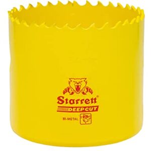 Starrett DCH0212 hlubokořezná děrovka vysoce výkonná bimetalová s dodatečnými zuby Kobalt-HSS pro kovy, dřevo, litinu, plasty ze skelných vláken žlutá, 64 mm Starrett DCH0212 hlubokořezná děrovka vysoce výkonná bimetalová s dodatečnými zuby Kobalt-HSS pro kovy, dřevo, litinu, plasty ze skelných vláken žlutá, 64 mm