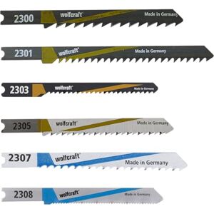 wolfcraft 2356000 sada listů do přímočaré pily, 10dílná sada, velikost U wolfcraft 2356000 sada listů do přímočaré pily, 10dílná sada, velikost U