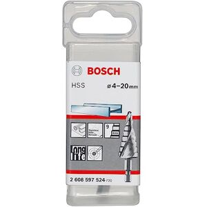 Bosch Profesionální stupňovitý vrták HSS (s 1/4" šestihranným dříkem, Ø 4-20 mm, 9 stupňů), průměr: 4. 0 20. 0 Bosch Profesionální stupňovitý vrták HSS (s 1/4" šestihranným dříkem, Ø 4-20 mm, 9 stupňů), průměr: 4. 0 20. 0