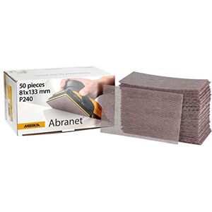 Mirka Abranet Síťové brusné proužky 81 x 133 mm suchý zip/zrno P240 / 50 ks/k broušení dřeva, špachtle, laku, plastu / 5417805025 Mirka Abranet Síťové brusné proužky 81 x 133 mm suchý zip/zrno P240 / 50 ks/k broušení dřeva, špachtle, laku, plastu / 5417805025