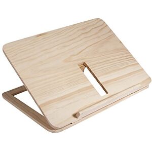 Rayher 62797000 stojan na tablet, stojan na knihy ze dřeva, certifikováno FSC, 28 x 21 x 3,4 cm, stojan na stůl, stojan na čtení dřevo, nastavitelný, tři úhly, hnědý Rayher 62797000 stojan na tablet, stojan na knihy ze dřeva, certifikováno FSC, 28 x 21 x 3,4 cm, stojan na stůl, stojan na čtení dřevo, nastavitelný, tři úhly, hnědý