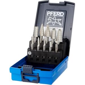 PFERD TOOLS HSS sada frézovacích kolíků, 10dílná, ozubení 3, Ø dříku 6 mm, 22900813 – pro obrábění oceli, ocelové litiny a litiny PFERD TOOLS HSS sada frézovacích kolíků, 10dílná, ozubení 3, Ø dříku 6 mm, 22900813 – pro obrábění oceli, ocelové litiny a litiny