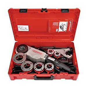 Rothenberger SUPERTRONIC 2000 sada závitových řezacích strojů, BSPT R závit, 1/2"-2" pracovní rozsah průměr, 230 V 71256 Stroj pro řezání závitů Rothenberger SUPERTRONIC 2000 sada závitových řezacích strojů, BSPT R závit, 1/2"-2" pracovní rozsah průměr, 230 V 71256 Stroj pro řezání závitů