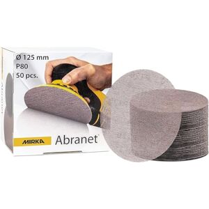 Mirka Abranet Brusná mřížka Ø 125 mm suchý zip/zrnitost P80 / 50 ks / 5423205080 / Vhodné pro všechny 125mm excentrické brusky a brusky/vhodné pro broušení dřeva, špachtle, laku, plastu Mirka Abranet Brusná mřížka Ø 125 mm suchý zip/zrnitost P80 / 50 ks / 5423205080 / Vhodné pro všechny 125mm excentrické brusky a brusky/vhodné pro broušení dřeva, špachtle, laku, plastu