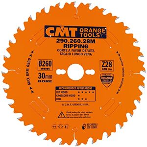 CMT ORANGE TOOLS 290. 260. 28M HM kotoučová pila – délka 260 × 2. 8 × 30 Z=28 10° SMĚNÝ ZBĚT CMT ORANGE TOOLS 290. 260. 28M HM kotoučová pila – délka 260 × 2. 8 × 30 Z=28 10° SMĚNÝ ZBĚT