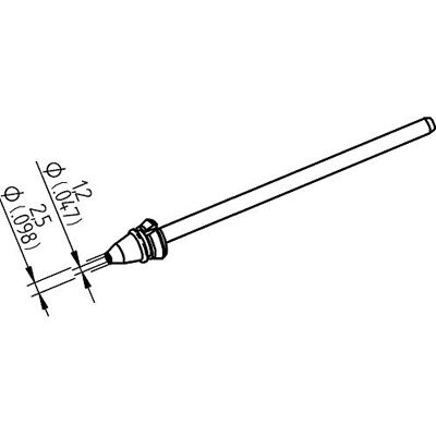 ersa Entlötspitze 0742ED1225H für X-Tool Vario Durchmesser innen 1,2 mm außen 2,5 mm Hochverzinnt ersa Entlötspitze 0742ED1225H für X-Tool Vario Durchmesser innen 1,2 mm außen 2,5 mm Hochverzinnt