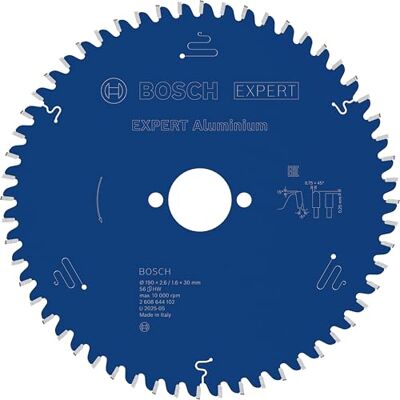 Bosch 1x EXPERT hliníkový pilový kotouč, 190 x 2,6/1,6 x 30 mm, Z56 pro hliník, Ø 190 mm, profesionální příslušenství ruční okružní pily, ponorná pila Bosch 1x EXPERT hliníkový pilový kotouč, 190 x 2,6/1,6 x 30 mm, Z56 pro hliník, Ø 190 mm, profesionální příslušenství ruční okružní pily, ponorná pila