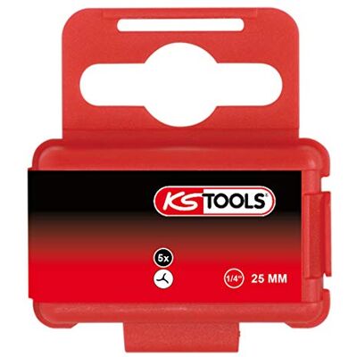 KS Tools 911.3597 1/4" CLASSIC Bit TRIWING, 25mm, 5mm, 5er Pack KS Tools 911.3597 1/4" CLASSIC Bit TRIWING, 25mm, 5mm, 5er Pack