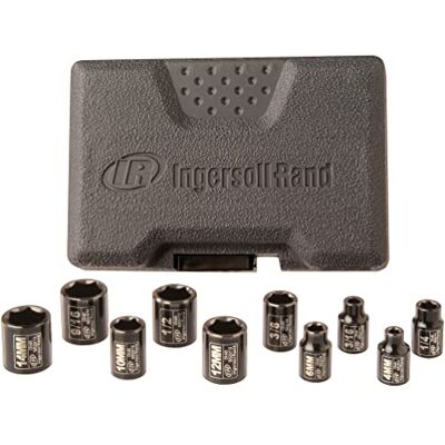 Ingersoll Rand 67381 1/4 palce 10dílná sada nástrčných klíčů Chromolyová ocel s dlouhou životností pro dílnu robustní a spolehlivá Ingersoll Rand 67381 1/4 palce 10dílná sada nástrčných klíčů Chromolyová ocel s dlouhou životností pro dílnu robustní a spolehlivá