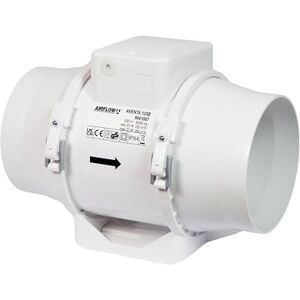 Airflow Aventa 125B In-Line smíšený proud Extractor Fan – 23W energeticky účinný, 61-78 l/s (220-280 m³/h) proud vzduchu, 2 rychlosti, kompaktní konstrukce (190 x 246 x 136 mm), hodí se na trubku 125 Airflow Aventa 125B In-Line smíšený proud Extractor Fan – 23W energeticky účinný, 61-78 l/s (220-280 m³/h) proud vzduchu, 2 rychlosti, kompaktní konstrukce (190 x 246 x 136 mm), hodí se na trubku 125