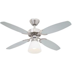 Westinghouse Lighting 78274 Capitol 105 cm stropní ventilátor z kartáčované oceli pro vnitřní použití (bez dálkového ovládání) Westinghouse Lighting 78274 Capitol 105 cm stropní ventilátor z kartáčované oceli pro vnitřní použití (bez dálkového ovládání)