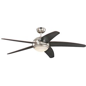Westinghouse 72068 Bendan LED 132 cm stropní ventilátor s pěti křídly, provedení hedvábně matný chrom s efektem úderu kladiva, stmívatelné LED světlo s opálovým sklem, dálkové ovládání součástí dodávky Westinghouse 72068 Bendan LED 132 cm stropní ventilátor s pěti křídly, provedení hedvábně matný chrom s efektem úderu kladiva, stmívatelné LED světlo s opálovým sklem, dálkové ovládání součástí dodávky