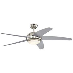 Westinghouse 72069 Bendan LED 132 cm stropní ventilátor s pěti křídly, provedení hedvábně matný chrom s efektem úderu kladiva, stmívatelné LED světlo s opálovým sklem, dálkové ovládání součástí dodávky Westinghouse 72069 Bendan LED 132 cm stropní ventilátor s pěti křídly, provedení hedvábně matný chrom s efektem úderu kladiva, stmívatelné LED světlo s opálovým sklem, dálkové ovládání součástí dodávky