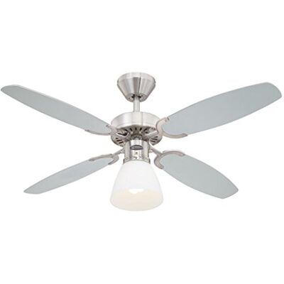 Westinghouse Lighting 78274 Capitol 105 cm stropní ventilátor z kartáčované oceli pro vnitřní použití (bez dálkového ovládání) Westinghouse Lighting 78274 Capitol 105 cm stropní ventilátor z kartáčované oceli pro vnitřní použití (bez dálkového ovládání)