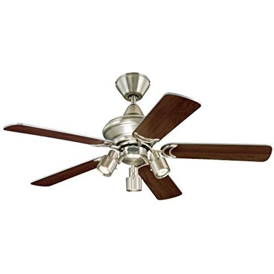 Westinghouse 105 cm stropní ventilátor Kingston 72114 se třemi světly a pěti křídly, provedení z kartáčovaného hliníku Westinghouse 105 cm stropní ventilátor Kingston 72114 se třemi světly a pěti křídly, provedení z kartáčovaného hliníku