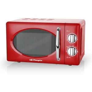 Orbegozo MI2020 mikrovlnná trouba s kapacitou 20 litrů, 6 úrovní výkonu, časovač až 30 minut, vintage design, 700 W, ocel, červená Orbegozo MI2020 mikrovlnná trouba s kapacitou 20 litrů, 6 úrovní výkonu, časovač až 30 minut, vintage design, 700 W, ocel, červená