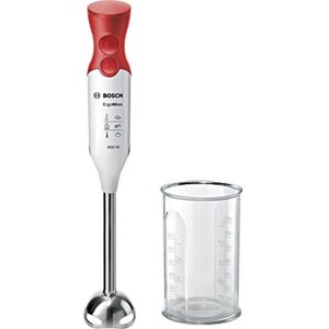 Bosch Domácí přístroje MSM64110 ergonomický tyčový mixér s nerezovou mixovací nohou QuattroBlade (450 W) červená, bílá Bosch Domácí přístroje MSM64110 ergonomický tyčový mixér s nerezovou mixovací nohou QuattroBlade (450 W) červená, bílá