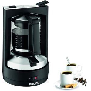 Krups Kávovar na překapávanou kávu T8, 850 W, automatické vypnutí, 8–12 šálků, objem 1 l, permanentní filtr, osvětlený vypínač, uživatelsky přívětivý, černý, KM4689 Krups Kávovar na překapávanou kávu T8, 850 W, automatické vypnutí, 8–12 šálků, objem 1 l, permanentní filtr, osvětlený vypínač, uživatelsky přívětivý, černý, KM4689