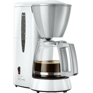 Melitta Single 5 – malý kávovar na překapávanou kávu se skleněnou konvicí, až na 5 šálků kávy, v bílé barvě Melitta Single 5 – malý kávovar na překapávanou kávu se skleněnou konvicí, až na 5 šálků kávy, v bílé barvě