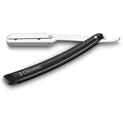 3 Claveles 12664 Rasiermesser mit austauschbaren Klingen und Sicherheitsverschluss, Farbe schwarz 3 Claveles 12664 Rasiermesser mit austauschbaren Klingen und Sicherheitsverschluss, Farbe schwarz