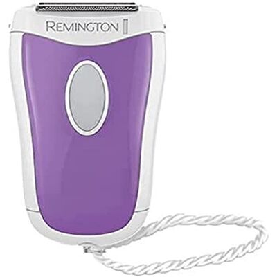 Remington Dámský holicí strojek Compact Smooth&silky WSF4810, zahnutá holicí hlava, aplikace na mokré i suché použití, bílá/fialová Remington Dámský holicí strojek Compact Smooth&silky WSF4810, zahnutá holicí hlava, aplikace na mokré i suché použití, bílá/fialová