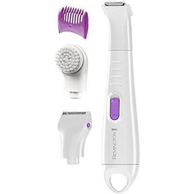 Remington Souprava bikiny hladká a hedvábná WPG4035, vodotěsná, vč. Štětce na odlupování, mini holicího příslušenství, hřeben, bílý Remington Souprava bikiny hladká a hedvábná WPG4035, vodotěsná, vč. Štětce na odlupování, mini holicího příslušenství, hřeben, bílý