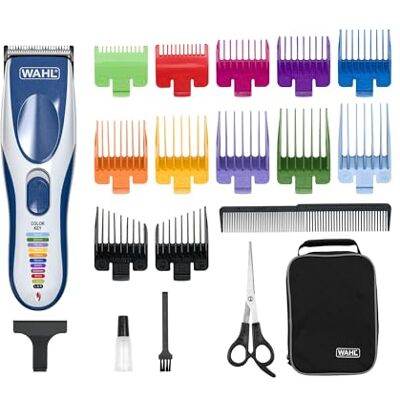 Wahl Color Pro akumulátorový zastřihovač vlasů s barevně rozlišenými hřebeny, akumulátor Wahl Color Pro akumulátorový zastřihovač vlasů s barevně rozlišenými hřebeny, akumulátor