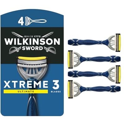 Wilkinson Sword Xtreme 3 Ultimate Plus EinwegHerren Rasierer, 4 St Wilkinson Sword Xtreme 3 Ultimate Plus EinwegHerren Rasierer, 4 St