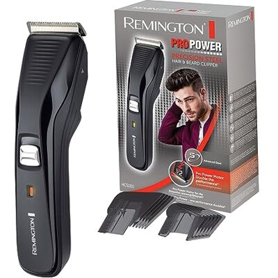 Remington Zastřihovač vlasů HC5200 (čepele z ušlechtilé oceli, ProPower motor 300 mm/s rychlost řezu, 2 nasazovací hřebeny, provoz na síťovaný/lithium-ionový akumulátor) zastřihovač vlasů, zastřihovač Remington Zastřihovač vlasů HC5200 (čepele z ušlechtilé oceli, ProPower motor 300 mm/s rychlost řezu, 2 nasazovací hřebeny, provoz na síťovaný/lithium-ionový akumulátor) zastřihovač vlasů, zastřihovač