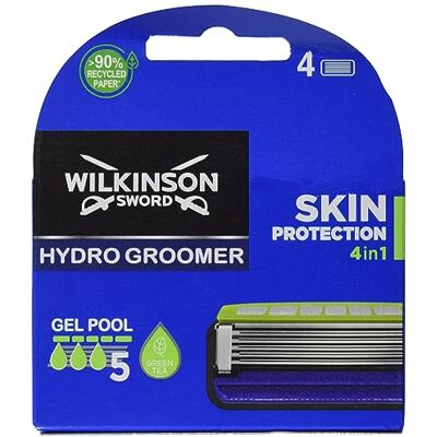 Wilkinson Sword Hydro 5 Groomer / Power Select holicí břity pro muže, holicí strojek 4 ks Wilkinson Sword Hydro 5 Groomer / Power Select holicí břity pro muže, holicí strojek 4 ks