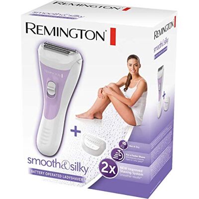 Remington Dámský holicí strojek Smooth&silky WSF5060, nástavec na zastřihování bikin, provoz na baterie, dvoustranný zastřihovač Intercept, hydratační proužky Aloe Vera, mokré a suché holení, Remington Dámský holicí strojek Smooth&silky WSF5060, nástavec na zastřihování bikin, provoz na baterie, dvoustranný zastřihovač Intercept, hydratační proužky Aloe Vera, mokré a suché holení,