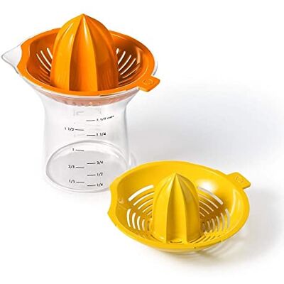 OXO Good Grips 2 v 1 lis na citrusy/lis na pomeranče (Juicer), oranžový OXO Good Grips 2 v 1 lis na citrusy/lis na pomeranče (Juicer), oranžový