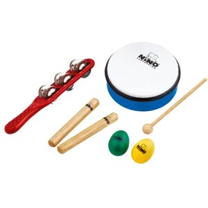 Nino Percussion Sada sortimentu NINOSET3 (7dílná) pro mateřské školky, jesličky, školy/Hudební terapie vč. Jingle Stick, Wooden Claves, Egg Shaker, ABS Hand Drum Nino Percussion Sada sortimentu NINOSET3 (7dílná) pro mateřské školky, jesličky, školy/Hudební terapie vč. Jingle Stick, Wooden Claves, Egg Shaker, ABS Hand Drum