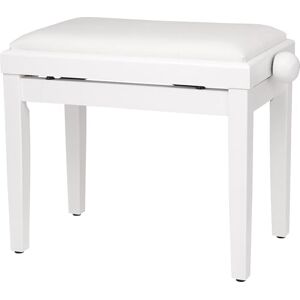 Steinmayer Piano lavice bílá matná (nastavitelná výška 47-56 cm, vřetenová mechanika, sedací plocha 55 x 32 cm, bílý velurový potah, stabilní) Steinmayer Piano lavice bílá matná (nastavitelná výška 47-56 cm, vřetenová mechanika, sedací plocha 55 x 32 cm, bílý velurový potah, stabilní)