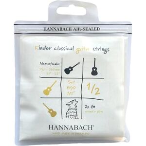 Hannabach Struny na klasickou kytaru série 890 MT pro dětskou kytaru 1/2 menzura: 53–56 cm – sada se 2 G strunami – 890MT 1/2 Hannabach Struny na klasickou kytaru série 890 MT pro dětskou kytaru 1/2 menzura: 53–56 cm – sada se 2 G strunami – 890MT 1/2