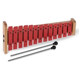 GEWA Glockenspiel (13 Platten, Tonumfang c''-a''') mit Tasche und Schlägelhalter rot G13 GEWA Glockenspiel (13 Platten, Tonumfang c''-a''') mit Tasche und Schlägelhalter rot G13