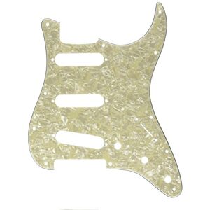 Fender Plaque 11 trous Stratocaster aged white moto Fender Plaque 11 trous Stratocaster aged white moto
