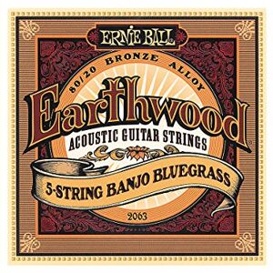 Ernie Ball Banjosaity Earthwood Bluegrass, pro 5 strun, koncová smyčka, bronz 80/20, struny pro akustickou kytaru, tloušťka 9–20 Ernie Ball Banjosaity Earthwood Bluegrass, pro 5 strun, koncová smyčka, bronz 80/20, struny pro akustickou kytaru, tloušťka 9–20